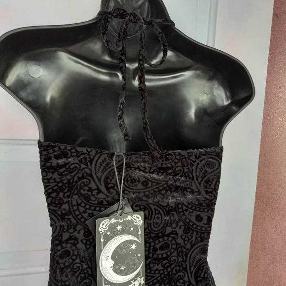Killstar velvet bodysuit! 2 sizes, nwt in bags! Victorian Gothic super soft top! - Picture 11 of 13